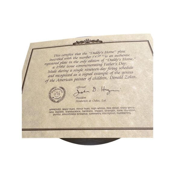 Daddy's Home First Only Father's Day Plates 5539C New  Sku 2570 - Picture 6 of 9